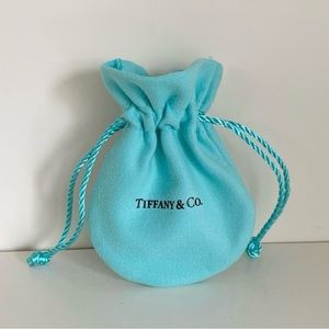 Tiffany jewelry dust bag suede